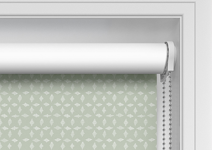 Diamond Tile, Springwood Green - Twist&Fit Roller Blind - Image 11